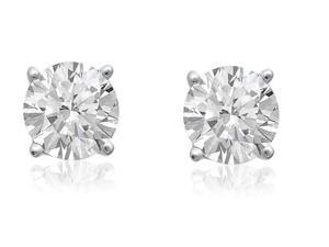 Sight Holder Diamonds 2.00ctw Genuine White Topaz Earrings Set In Solid Sterling Silver Sight Holder Diamonds 2.00ctw Genuine White Topaz Earrings Set In Solid Sterling Silver