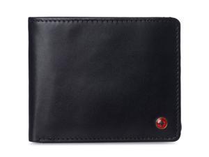 Genuine Soft Leather Popper Fastened Secure Key Case 6 Hooks Black