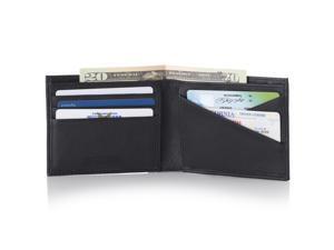 Alpine Swiss Double Diamond Mens RFID Leather Bifold Wallet Divided Bill Section Alpine Swiss Double Diamond Mens RFID Leather Bifold Wallet Divided Bill Section