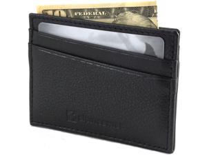 Alpine Swiss RFID Blocking Mens Leather Wallet Slim Front Pocket Flat Card Case Alpine Swiss RFID Blocking Mens Leather Wallet Slim Front Pocket Flat Card Case