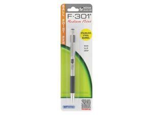 Zebra F-301 Ballpoint Retractable Pen, Black Ink, Medium Point, EA - ZEB27211 Zebra F-301 Ballpoint Retractable Pen, Black Ink, Medium Point, EA - ZEB27211