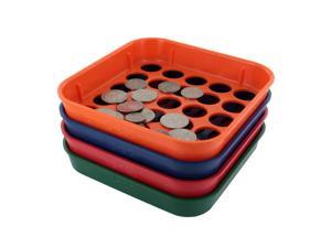 Red 211040107 MMF Industries Chipboard Coin Storage Box for Pennies 10 Dollar Capacity