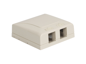 SURFACE MOUNT BOX, ELITE, 2-PORT, WHITE - ICC-IC108SB2WH SURFACE MOUNT BOX, ELITE, 2-PORT, WHITE - ICC-IC108SB2WH