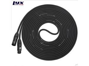 LyxPro Balanced XLR Cable 30 ft Microphone Cable, Powered Speakers , Black