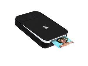 KODAK Smile Instant Digital Printer – Pop-Open Bluetooth Mini Printer for iPhone & Android – Edit, Print & Share 2x3 ZINK Photos w/FREE Smile App – Black/ White