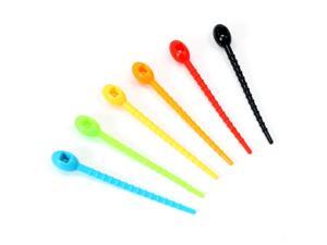 ToolTreaux 24pc Reusable FDA Food Grade Silicone Zip Ties for Cable Management ToolTreaux 24pc Reusable FDA Food Grade Silicone Zip Ties for Cable Management