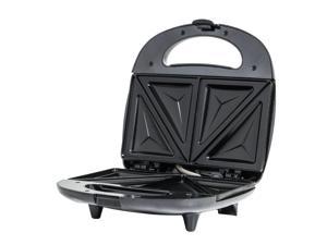 Beille Sandwich Maker Panini Press Kitchen Appliances with Nonstick Grill Plates, Black
