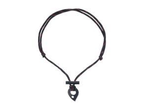 ASR Outdoor Paracord Necklace with Serrated Fire Starter Striker Tool - Black