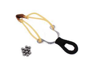 ASR Outdoor Sling Shot 5 Inch High Velocity With Grip Handle Steel Round ASR Outdoor Sling Shot 5 Inch High Velocity With Grip Handle Steel Round