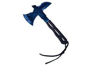 ASR Outdoor Full Tang Blue Finish Fixed Blade 8 In Throwing Axe