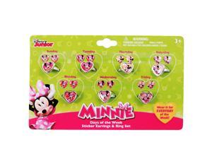 21pc Disney Minnie Mouse Girls Rings and Earrings Set Days of the Week - 6 Pack 21pc Disney Minnie Mouse Girls Rings and Earrings Set Days of the Week - 6 Pack