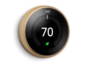 Google T3032US Nest Learning Thermostat - 3rd Gen - Alexa - Brass Google T3032US Nest Learning Thermostat - 3rd Gen - Alexa - Brass