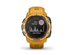 Garmin Instinct Solar, Solar-Powered Rugged GPS Smartwatch -Sunburst Yellow-  (010-02293-19)