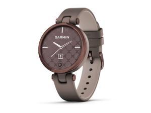 Used  Like New Garmin Lily Smartwatch  Dark Bronze Bezel with Paloma Case and Italian Leather Band