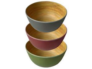 5 1/2 inch Wide Assorted Color Bamboo with Melamine Bowl