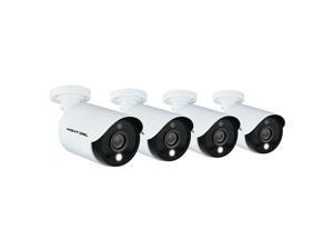 Night Owl Wired 1080p HD Add-on Cameras w/ Built-in Motion-Activated Spotlights, 100ft. Night Vision (4-Pack)
