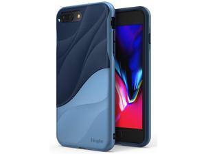 Apple iPhone 8 Plus Case, Ringke [WAVE] Dual Layer Heavy Duty Shockproof PC TPU Protective Cover for iPhone 8 Plus / iPhone 7 Plus - Coastal Blue
