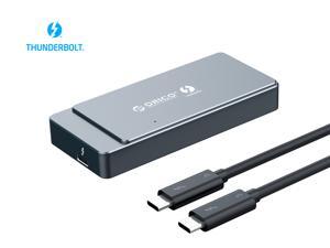 ORICO Aluminum Thunderbolt 3 M.2 NVME SSD Enclosure 40Gbps Support 2TB Aluminum with 40Gbps Thunderbolt 3 C to C Cable For Mac Windows ORICO Aluminum Thunderbolt 3 M.2 NVME SSD Enclosure 40Gbps Support 2TB Aluminum with 40Gbps Thunderbolt 3 C to C Cable For Mac Windows