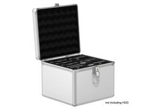 ORICO Aluminum Hand-held Multi-protection 16 Bay 3.5/2.5/M.2 HDD/SSD Protective Storage Carrying Box with Security Lock Support For 6 x 3.5inch HDD, 6 x 2.5inch HDD, 3 x M.2 SSD - Silver (BSC35-LSN15)