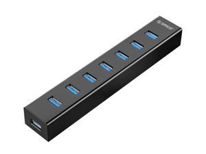 ORICO Super Speed USB 3.0 7 Port Hub with 3.3Ft. Power Cord and Data Cable - (ORICO H7013-U3-V1-BK) Black ORICO Super Speed USB 3.0 7 Port Hub with 3.3Ft. Power Cord and Data Cable - (ORICO H7013-U3-V1-BK) Black