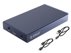 ORICO Dual Bay Aluminum M.2 NVME SSD Enclosure USB C 3.1 Gen2 10Gbps For M Key & M/B Key NVME PCIe SSD Solid State Drive Reader - M2P2J-C3-US-GY-BP ORICO Dual Bay Aluminum M.2 NVME SSD Enclosure USB C 3.1 Gen2 10Gbps For M Key & M/B Key NVME PCIe SSD Solid State Drive Reader - M2P2J-C3-US-GY-BP