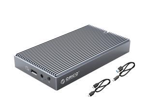 ORICO LSDT Dual Bay M.2 SSD Aluminium Enclosure Type-C USB3.1(10Gbps) Dual Protocol SSD Adapter For NVME& NGFF SATA SSD Disk For M Key & B+M Key SSD - M2NV01-C3-US-GY ORICO LSDT Dual Bay M.2 SSD Aluminium Enclosure Type-C USB3.1(10Gbps) Dual Protocol SSD Adapter For NVME& NGFF SATA SSD Disk For M Key & B+M Key SSD - M2NV01-C3-US-GY