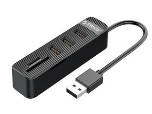 Support Printer USB2.0 Hub USB2.0 Cable with 4 Ports and Power Extender Black Card Reader 