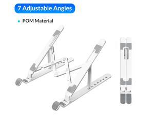 POM Laptop Stand, ORICO Laptop Holder Riser Computer Tablet Stand, 7 Angles Adjustable Ergonomic Foldable Portable Desktop Holder Compatible with MacBook,iPad,  Lenovo 10-15.6”