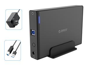 Orico Hard Drive Enclosure 3.5" USB 3.0 to SATA 3.0 - 12V2A Adapter/Docking Station with 5Gbps Support - Aluminum