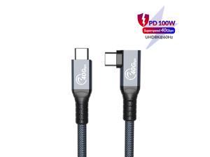 ORICO 40Gbps USB C Cable 1ft, PD100W Dual Fast Charge, 40Gbps Data Transfer HD 8K @60Hz Nylon Braided for Macbook Intel Thunderbolt 4 Cables