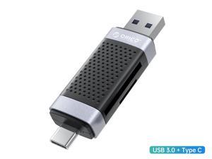 ORICO Type C USB3.0 SD TF Card Reader Memory Portable Smart Card Reader to SDXC, SDHC, MMC Memory Card Adapter PC Laptop Accessories USB 3.0 (USB-C; USB-A) Single Read