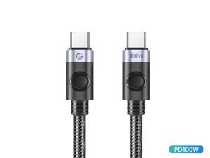 ORICO USB C Cable Nylon-braided USB C to USB C Cale PD 100W Charging and Data Transmission 480Mbps PD Type C Charging Cable for MacBook Pro Air, iPad Pro, Switch PS5, Huawei Samsung