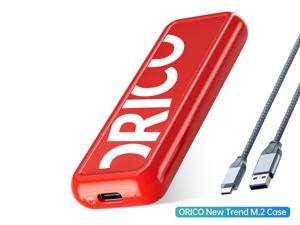 ORICO M.2 SATA SSD Enclsoure USB3.1 Gen2 Type C 6Gbps M.2 B-Key/M+B-Key NGFF Solid State Drive Case With A to C Cable Red