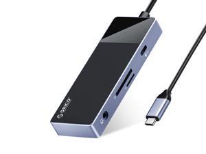 ORICO USB C HUB, 8 in 1 USB3.0 5Gbps USB-C HUB PD100W 4K@30Hz HDMI Audio Dock for MacBook Air