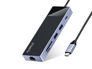 ORICO USB C HUB , 9 in 1 USB3.0 5Gbps USB-C HUB PD100W 4K@30Hz HDMI Dock for MacBook Air PC