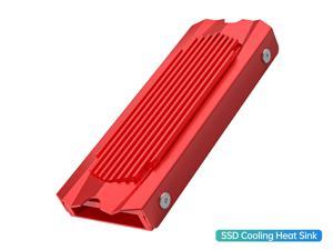 ORICO M.2 SSD Heatsink Cooling Heat Sink Heat Dissipation Radiator for M.2 NVMe SSD Aluminum Heatsink Cooler compatible with M.2 2280 (Red)