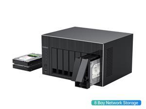 ORICO OS Series NAS 2.5" 3.5" Hard Drive Enclosure 8 Bay Network Attached Storage with RAID Gen7 SATA to USB3.0 HDD Case