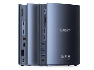 OPENED ORICO Thunderbolt 3 Dock- 60W PD Charging, 15 in1 Docking 4K@60Hz Display, Thunderbolt 3x 2 Port up to 40Gbps, USB Cx2, USB3.0x2, USB2.0x2, S/PDIFx1, Gigabit Ethernet x1, Audio, Mic,