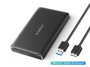 ORICO Portable USB3.0 to SATA III 2.5" External Hard Drive Enclosure 5Gbps High-Speed for 7mm and 9.5mm 2.5 Inch SATA HDD/SSD Tool Free Support UASP Up to 6TB - 2189U3
