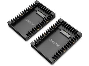 [2Packs] ORICO 2.5 SSD SATA to 3.5 Hard Drive Adapter Internal Drive Bay Converter Mounting Bracket Caddy Tray for 7 / 9.5 / 12.5mm 2.5 inch HDD / SSD with SATA III Interface