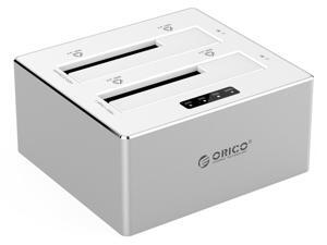 ORICO 6828US3-C Aluminum & Plastic SATA to USB 3.0 Hard Drive Docking Station - Silver