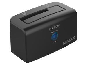ORICO USB 3.0 to SATA HDD External Hard Drive Docking Station W/ Power Adapter for 2.5 and 3.5 inch SATA Hard Drive HDD SSD - Black ORICO USB 3.0 to SATA HDD External Hard Drive Docking Station W/ Power Adapter for 2.5 and 3.5 inch SATA Hard Drive HDD SSD - Black