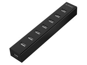 ORICO 7 Port USB2.0 Hub with Detachable Data Cable, LED Indicator Status, Multiple Color - Black ORICO 7 Port USB2.0 Hub with Detachable Data Cable, LED Indicator Status, Multiple Color - Black