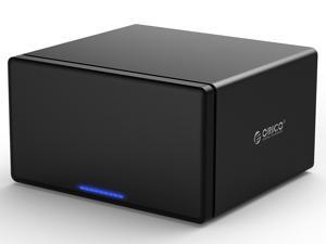 Support 80TB Max ORICO 5-Bay 3.5" USB3.0 to SATAIII External Hard Drive HDD Dock Enclosure for 3.5 inch  HDD SSD -Black