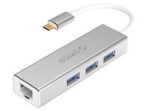 ORICO 4in1 USB Type C Hub USB C to Gigabit Ethernet Rj45 Lan Adapter USB C to 3 port USB 3.0 HUB for Macbook Pro USB to Ethernet – USB Port Expander ORICO 4in1 USB Type C Hub USB C to Gigabit Ethernet Rj45 Lan Adapter USB C to 3 port USB 3.0 HUB for Macbook Pro USB to Ethernet – USB Port Expander