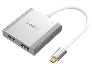 ORICO USB C to HDMI 4K & DP Display Adapter, USB 3.1 Type C to DP Display HDMI Video Converter Adapter
