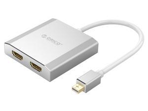 ORICO USB Mini DisplayPort to 2 HDMI 4K Hub, DP 1.2 to 2 Splitter, Dual Monitor Splitter, Support 4K 3840*2160@30Hz , HDCP, for Windows OS PC Laptop ORICO USB Mini DisplayPort to 2 HDMI 4K Hub, DP 1.2 to 2 Splitter, Dual Monitor Splitter, Support 4K 3840*2160@30Hz , HDCP, for Windows OS PC Laptop