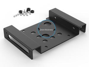 ORICO Aluminum 2.5 " & 3.5 " SATA or IDE HDD or SSD to 5.25 Bracket 2.5 to 5.25 or 3.5 to 5.25 Hard Drive Bay Converter Mounting Bracket Adapter -Black (AC52535-1S-V1) ORICO Aluminum 2.5 " & 3.5 " SATA or IDE HDD or SSD to 5.25 Bracket 2.5 to 5.25 or 3.5 to 5.25 Hard Drive Bay Converter Mounting Bracket Adapter -Black (AC52535-1S-V1)