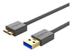 ORICO Micro to USB 3.0 Cable High Speed Data Trasnmission Cable USB Cord with Gold-plate Interface for 2.5/3.5 in HDD SSD M.2 SSD and HDD Enclosures ORICO Micro to USB 3.0 Cable High Speed Data Trasnmission Cable USB Cord with Gold-plate Interface for 2.5/3.5 in HDD SSD M.2 SSD and HDD Enclosures