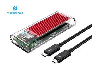 ORICO Thunderbolt 3 40Gbps M.2 NVME SSD Enclosure 2TB Transparent USB C SSD Case with 40Gbps C to C Cable For Mac Windows ORICO Thunderbolt 3 40Gbps M.2 NVME SSD Enclosure 2TB Transparent USB C SSD Case with 40Gbps C to C Cable For Mac Windows